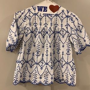 Crochet Print Summer Top